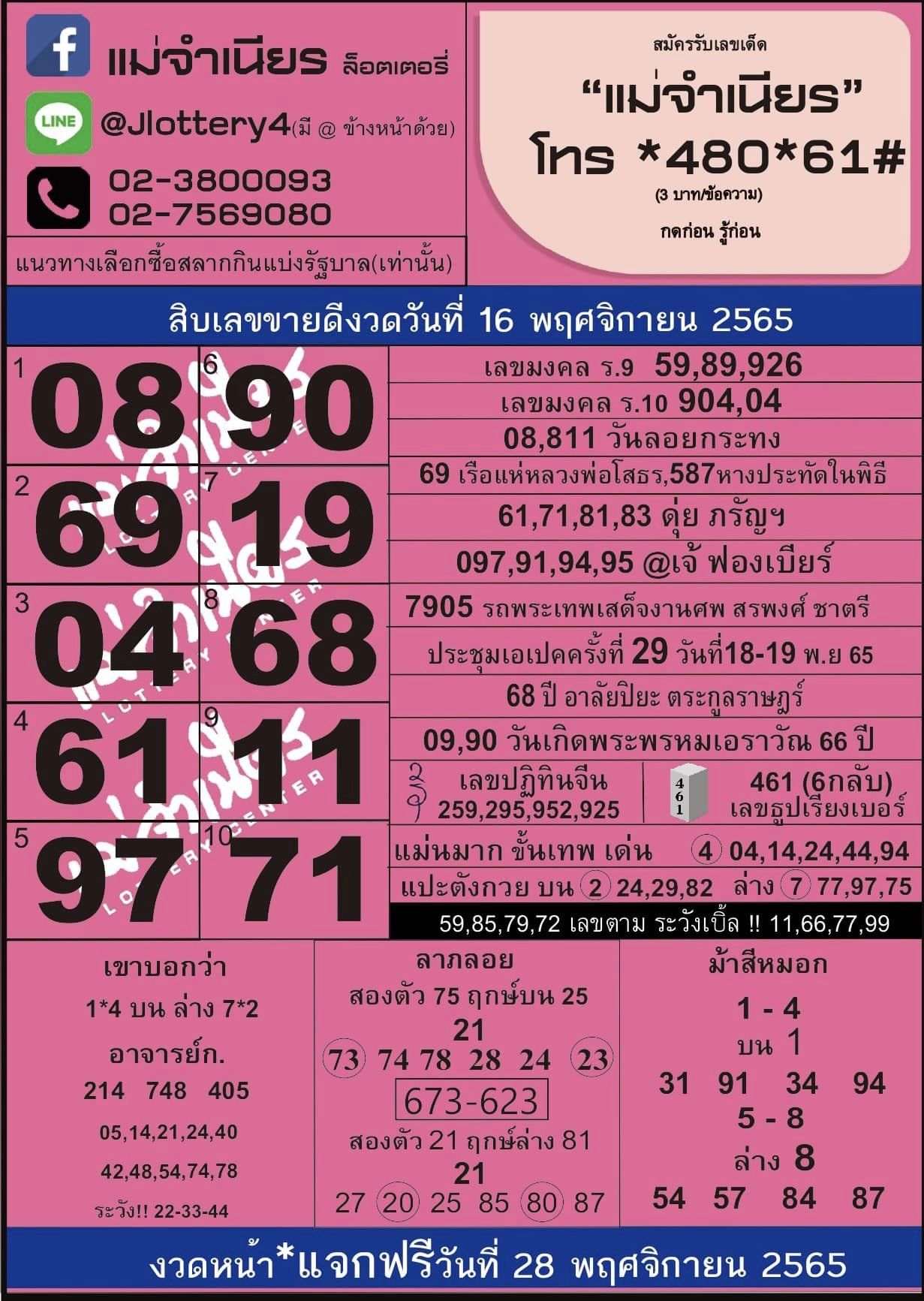 314355596-522467336613288-2029739688802415873-n หวยแม่จำเนียร 16/11/65